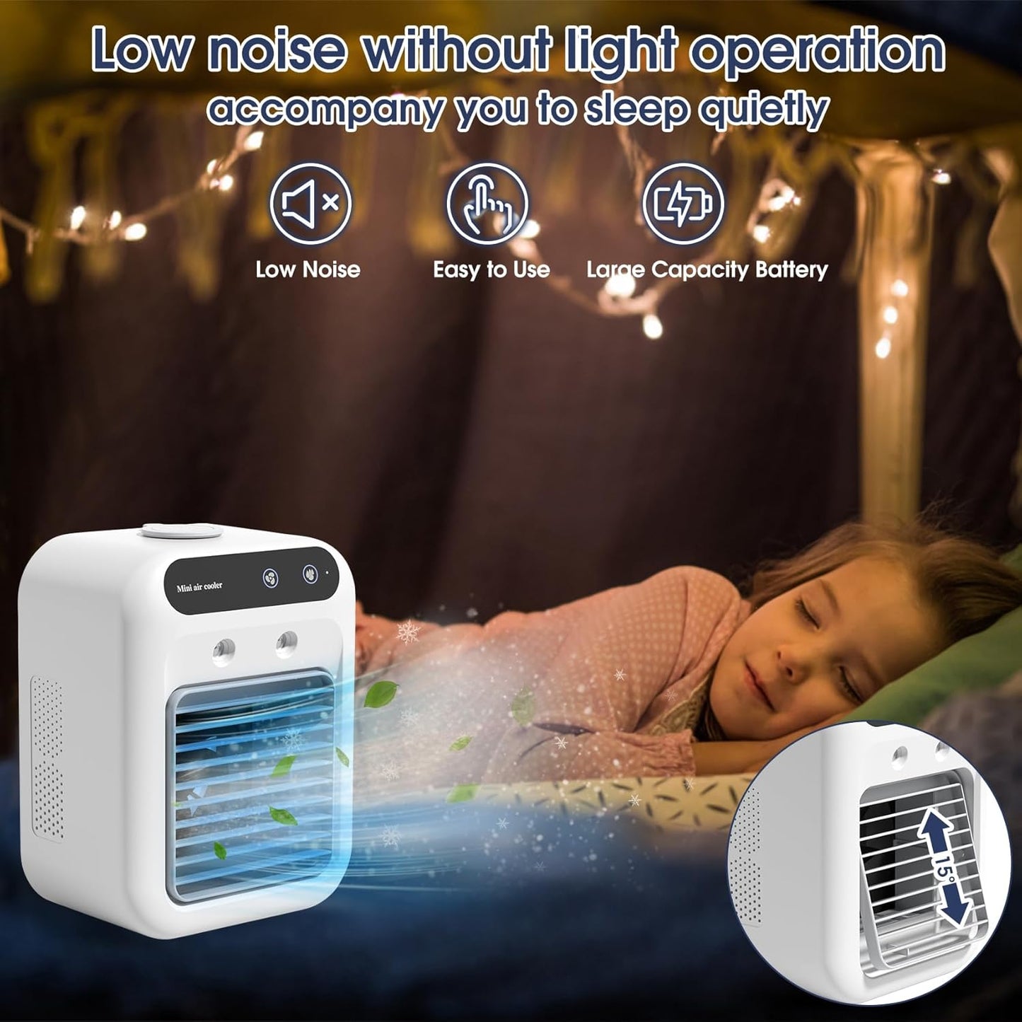 Summer Sale 50% Off🎁 Portable Air Conditioners, 3-In-1 Cooling Fan with 2-Speed Mist Fan