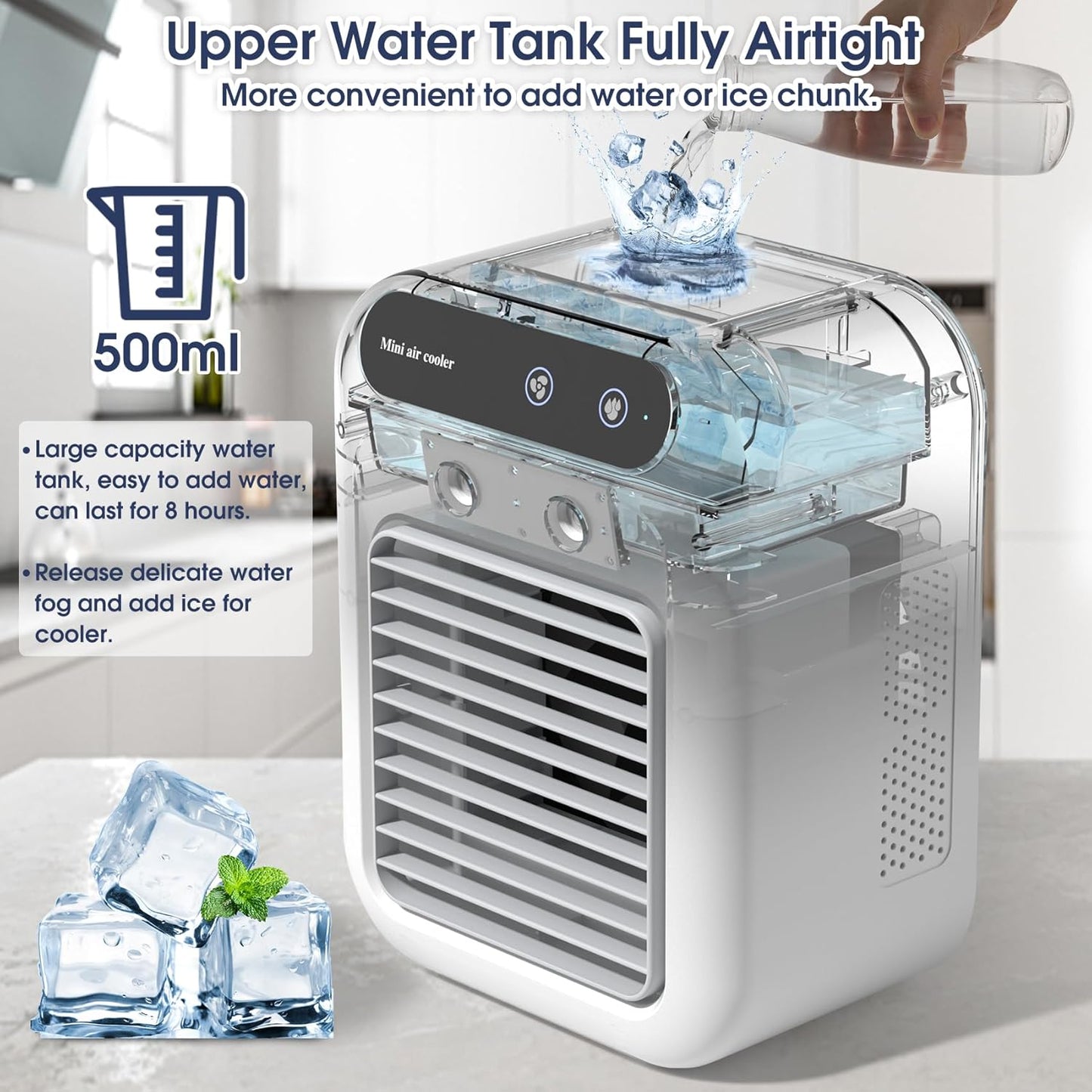 Summer Sale 50% Off🎁 Portable Air Conditioners, 3-In-1 Cooling Fan with 2-Speed Mist Fan
