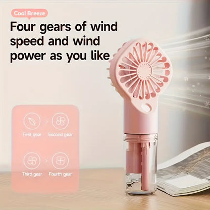 🔥Summer Sale 50% Off ❄️2-in-1 Handheld Portable Spray Mist Fan with USB Rechargeable