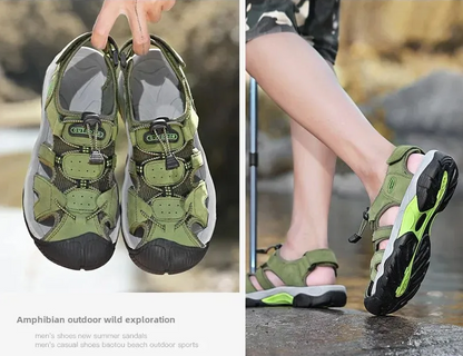 Early Summer Sale 50% Off💝 Plus Size Summer Casual Outdoor Orthopedic Slip-on Shoes, Summer Hiking Sandals