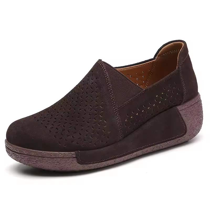 Spring & Summer 50% Off💝 Women’s Orthopedic Flats Platform Walking Shoes, Comfort Leather Loafers