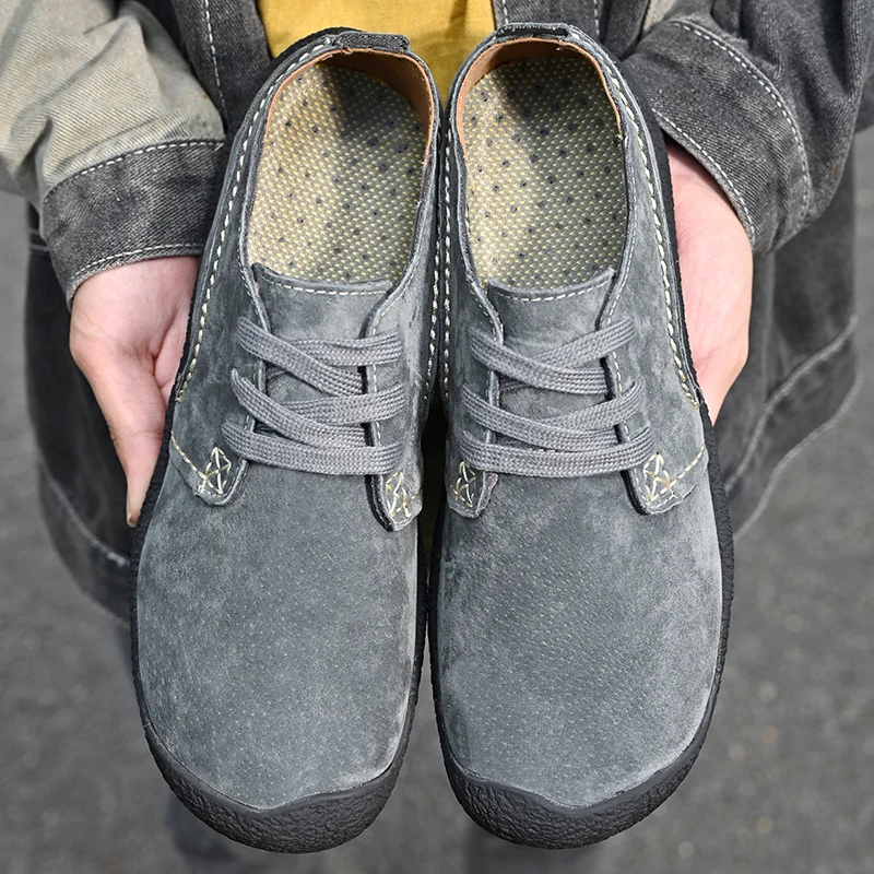 Summer Promotion 49% Off💝 Men's Premium Suede Orthopedic Walking Shoes - Breathable, Anti-Skid, All-Day Comfort