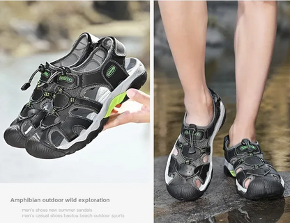 Early Summer Sale 50% Off💝 Plus Size Summer Casual Outdoor Orthopedic Slip-on Shoes, Summer Hiking Sandals