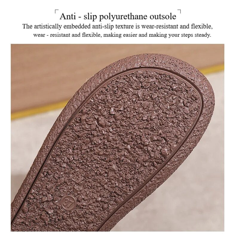 Spring & Summer 50% Off💝 Women’s Orthopedic Flats Platform Walking Shoes, Comfort Leather Loafers