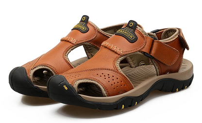 On This Week Sale off 50%🔥 Men's Outdoor Leather Orthopedic Summer Sandals