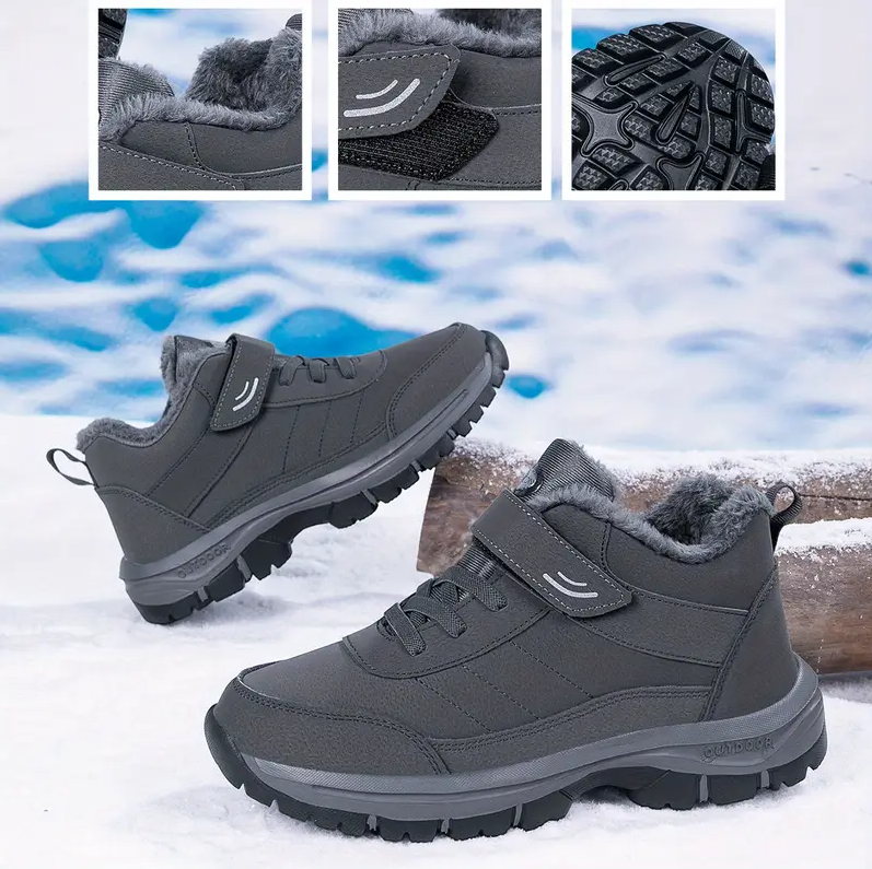 Orthopedic Winter Warm Boots – Waterproof, Plush Lining & Arch Support Comfort