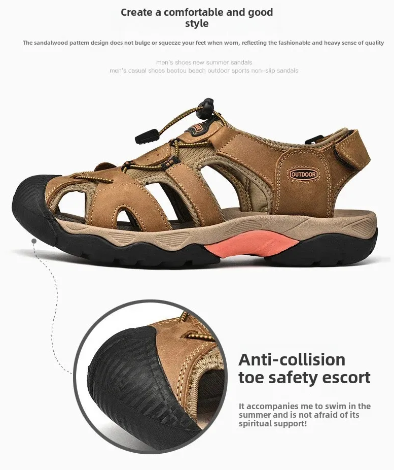 Early Summer Sale 50% Off💝 Plus Size Summer Casual Outdoor Orthopedic Slip-on Shoes, Summer Hiking Sandals