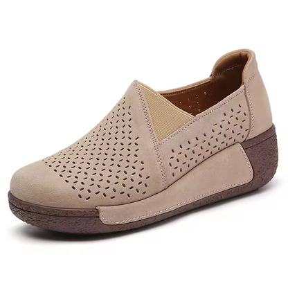Spring & Summer 50% Off💝 Women’s Orthopedic Flats Platform Walking Shoes, Comfort Leather Loafers