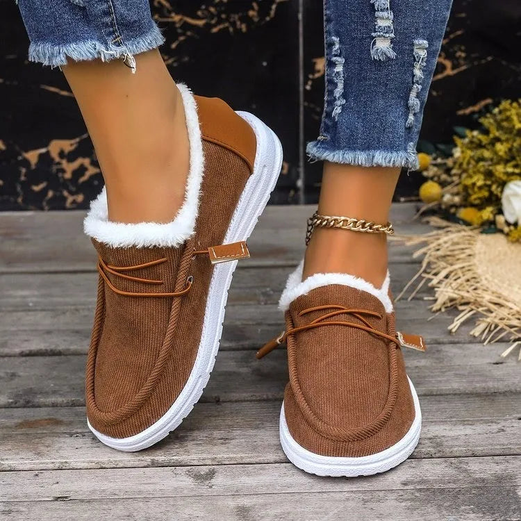 Fall Comfort Sale 50% Off❤️ CozyStep™ Women’s Orthopedic Fur-Lined Slip-On Shoes