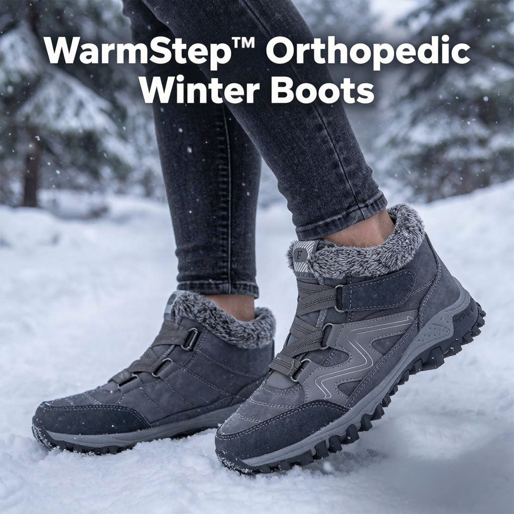 🎄Winter Promotion 45%❤️ Women’s Warm Winter Boots, Waterproof Orthopedic Snow Boots