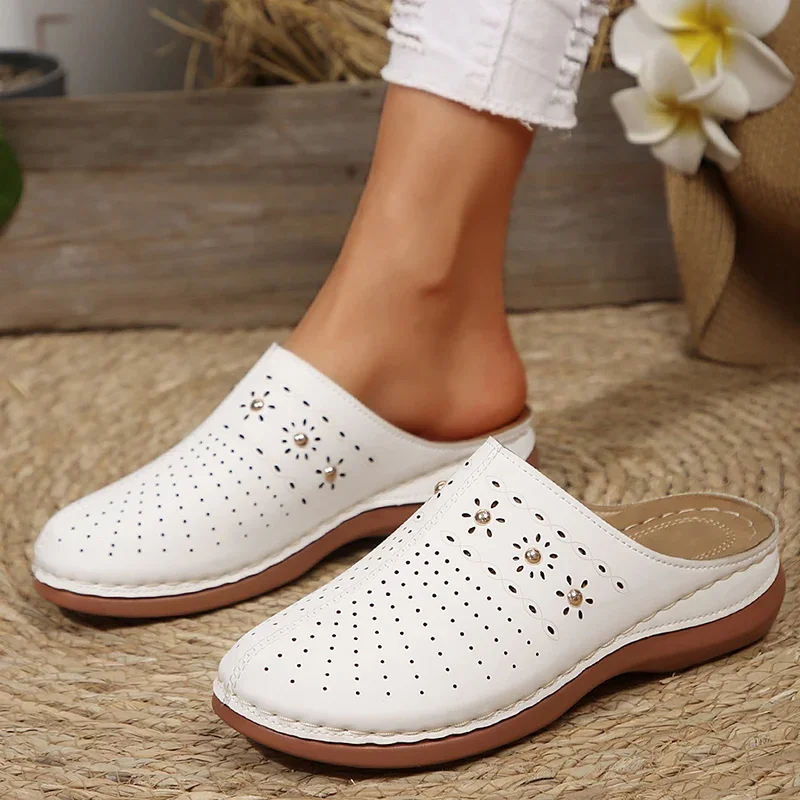 Summer Sale 50% Off❤️ Women’s Cloud Comfort Orthopedic Mule Slippers