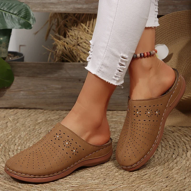 Summer Sale 50% Off❤️ Women’s Cloud Comfort Orthopedic Mule Slippers