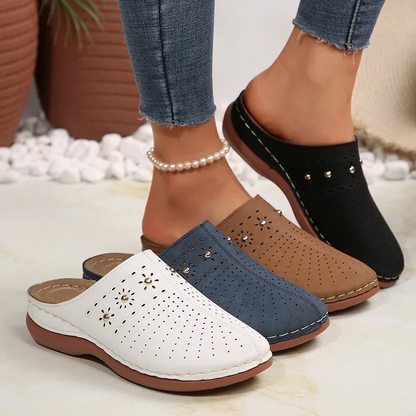 Summer Sale 50% Off❤️ Women’s Cloud Comfort Orthopedic Mule Slippers