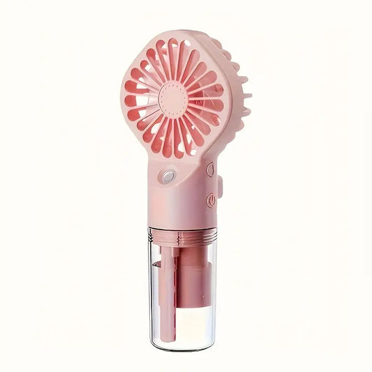 🔥Summer Sale 50% Off ❄️2-in-1 Handheld Portable Spray Mist Fan with USB Rechargeable