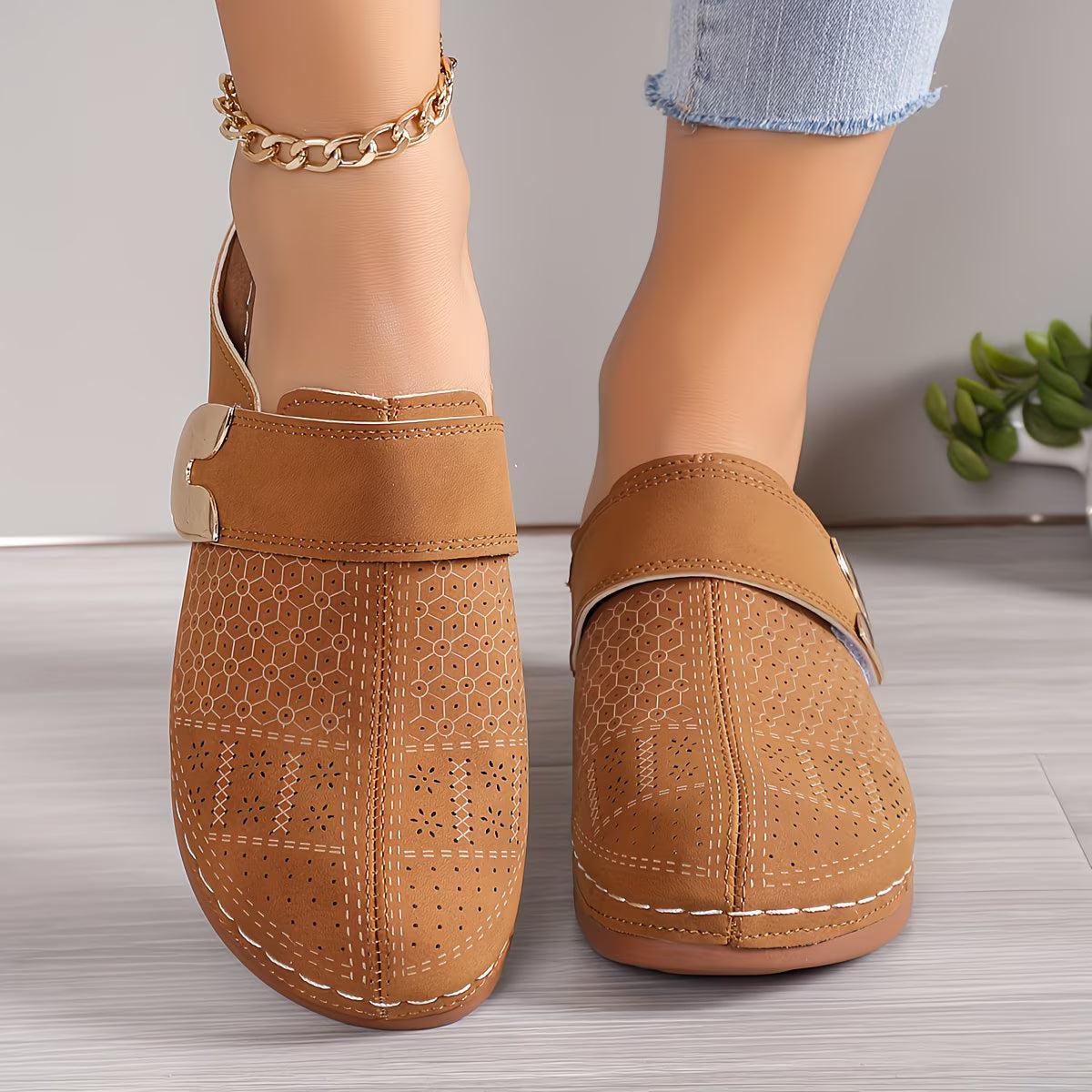 Summer Promotion 50% OFF❤️ Women's Round Toe Orthopedic Platform Sandals Summer