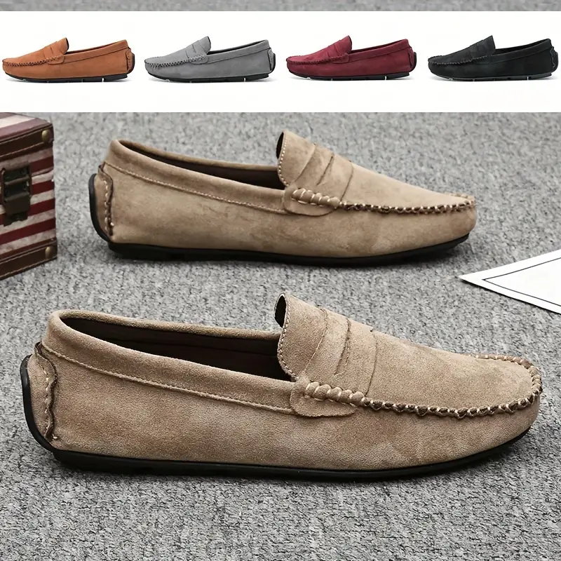 Spring & Summer Promotion 49% Off🔥 Men's Fashion Comfort Slip-on Loafers Shoes, Wear-resistant Non-Slip Smart Casual Walking Shoes