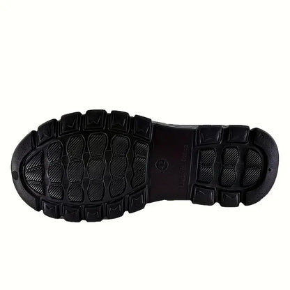 Men’s Black EVA Slip-on Work Shoes - Comfortable Chef Shoes for Driving and Office Use, All-Season Casual Footwear